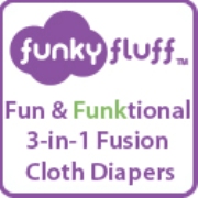 Funky Fluff button