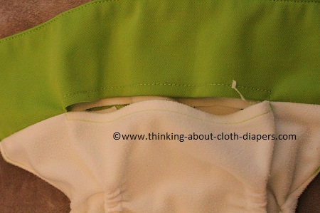 baby beduga pocket opening at front of diaper makes stuffing easy