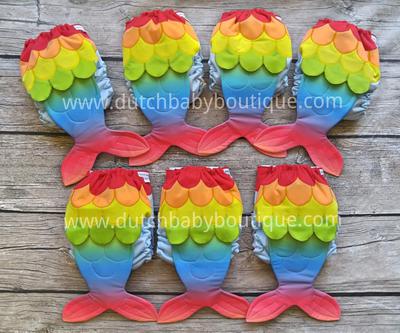 Rainbow Mermaid by Dutch Baby Boutique