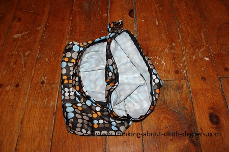 funky fluff wet bag 2 pockets