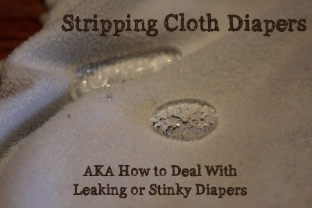 stripping cloth diapers