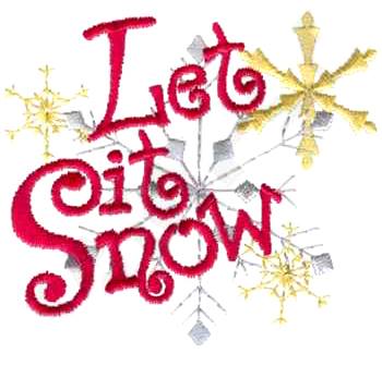 SoftBums Customers Choice holiday 2014 embroidery - Let it Snow