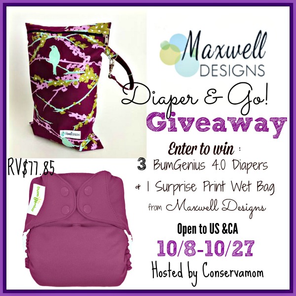 maxwell designs wet bag giveaway