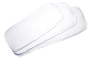 Microfiber cloth diaper inserts