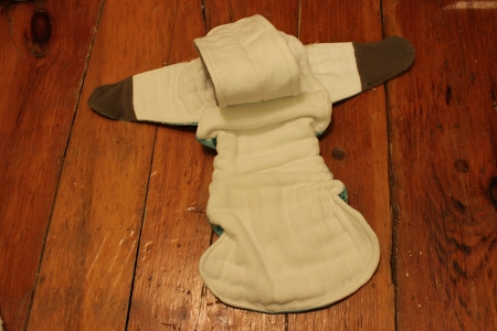 How to convert a prefold into an inexpensive fitted diaper