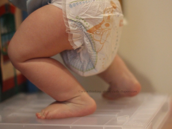 saggy disposable diaper