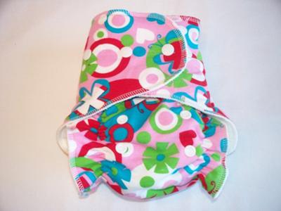 Mod Flowers One Size Fitted Cloth Diaper by Soothe Baby