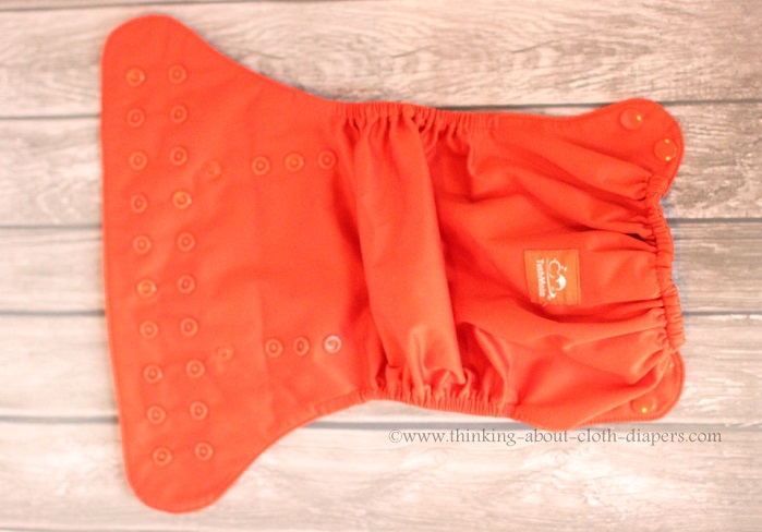 tushmate diaper cover - outside - orange