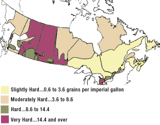 carte de l’eau dure du Canada - nettoyage des couches lavables carte de l’eau dure du Canada - nettoyage des couches lavables