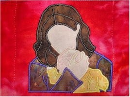 Custom Applique Mommy & Baby Prefold